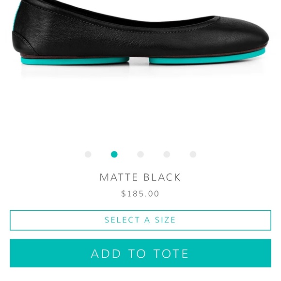 Tieks matte black in box - Picture 3 of 9